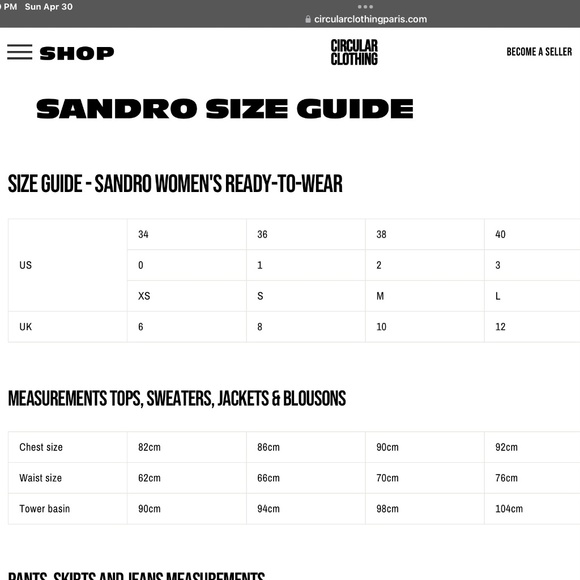 Sandro Dress, Blue, Designer Size 3 - Picture 9 of 15